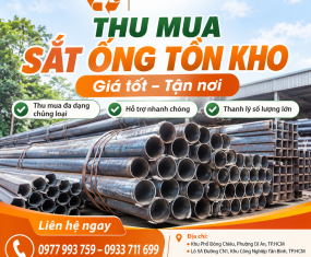 Thu mua sắt ống tồn kho tại nhà máy kho xưởng