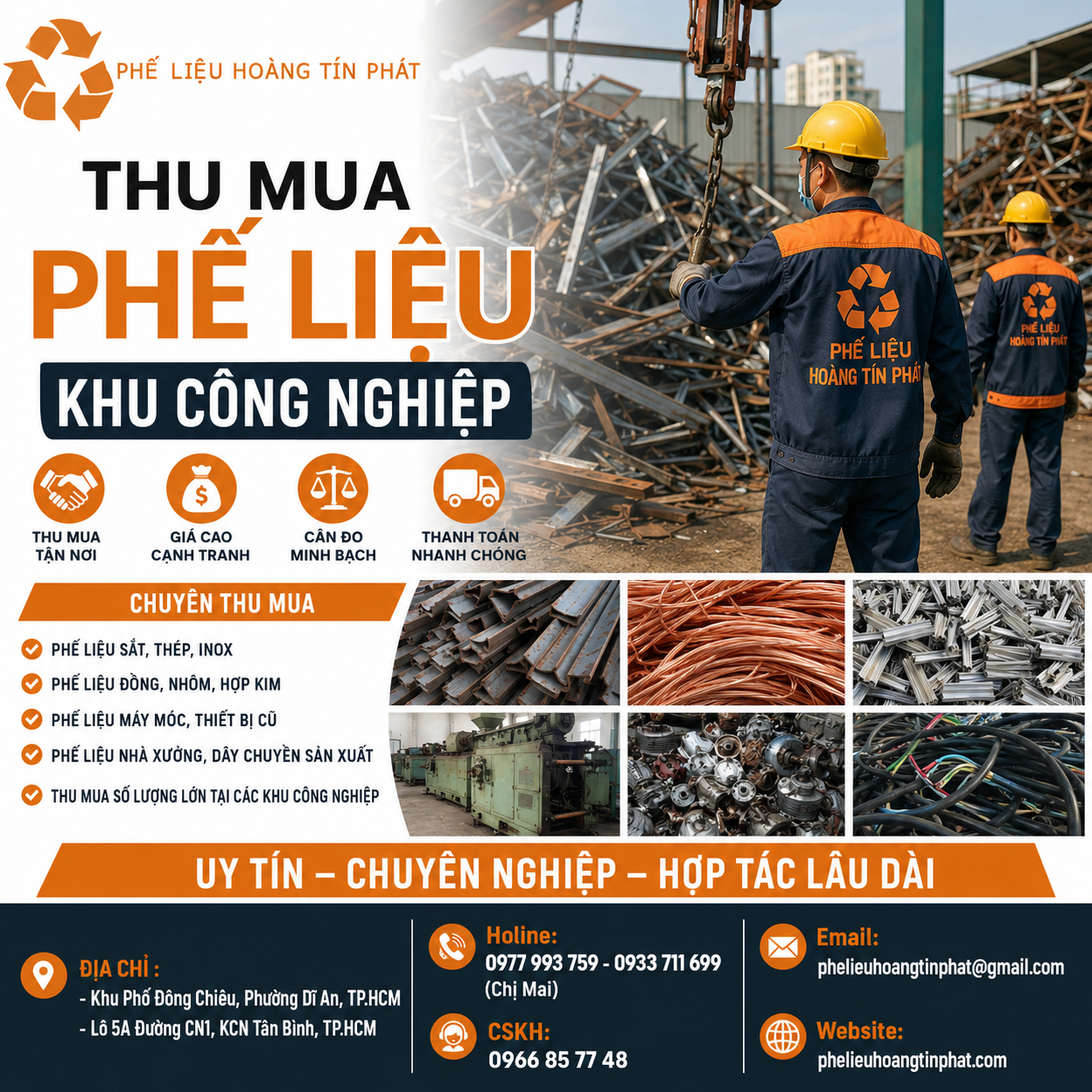 thu mua phế liệu khu công nghiệp