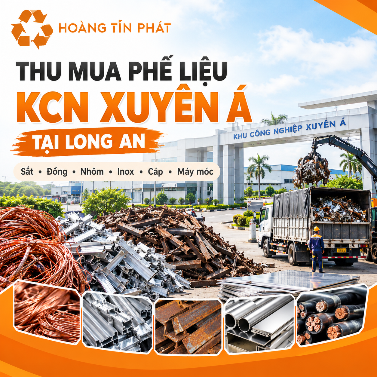  Thu Mua Phế Liệu KCN Xuyên Á tại Long An