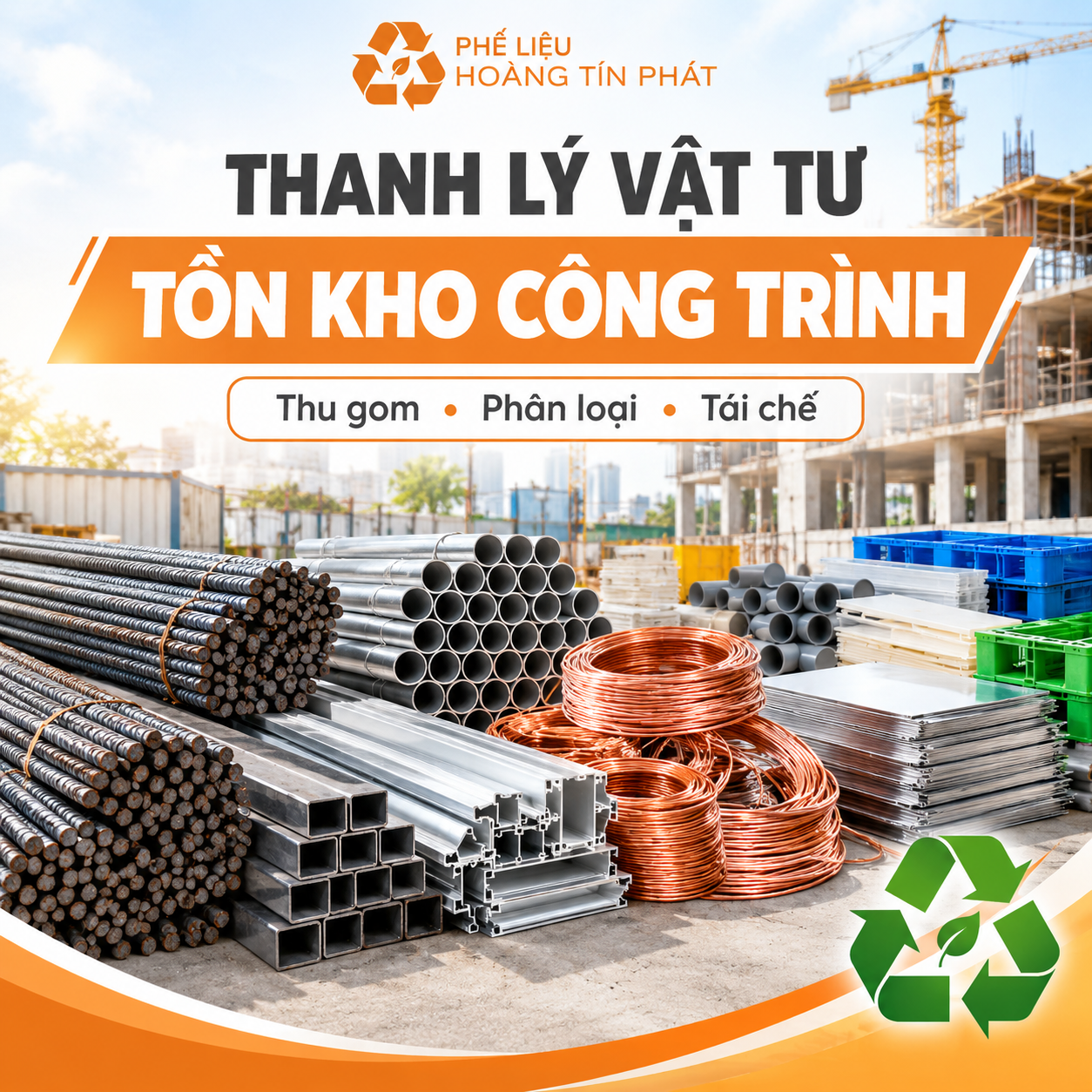 Thanh lý vật tư tồn kho công trình